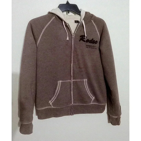 brandx USA Jackets & Blazers - Rodeo Cowgirl Sherpa Lined Zip Up Hoodie Jacket Brandx USA Size XL
